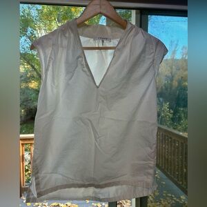 Frame white sleeveless shirt